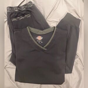 Dickies Charcoal Gray Scrub Set